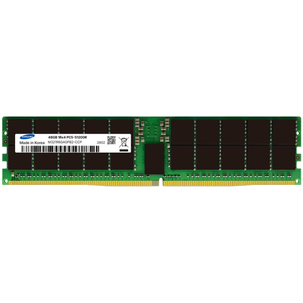 SAMSUNG 48GB DDR5 6400MHz CL52 ECC RDIMM 1Rx4