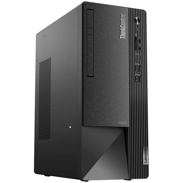 ThinkCentre NEO 50T G6, Ultra 5 225 10C, 16GB DDR5, 512GB SSD PCIe, DVD+RW, Front: 2x USB 3.2, 2x USB 2.0,1x USB 3.2-C, 3-in-1, Back: 2x USB 2.0, 2x USB 3.2, VGA,DP, HDMI, RJ45 GbE, Line Out, CIS, Spkr, WiFI 7+BT 5.4, USB KB/Mouse, 200W, W11Pro, 3Yr