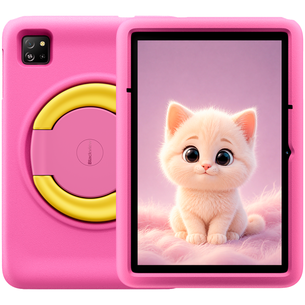 Blackview Tab A6 Kids WiFi 10.1-inch HD+ IPS 800x1280 A523 Octa-core 1.8GHz 4GB/128GB 5100mAh NO Charger 5MP Front/8MP Rear camera Android 15 Rose Pink