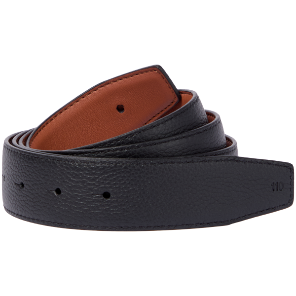 Leather Belt Black/Cognac 100