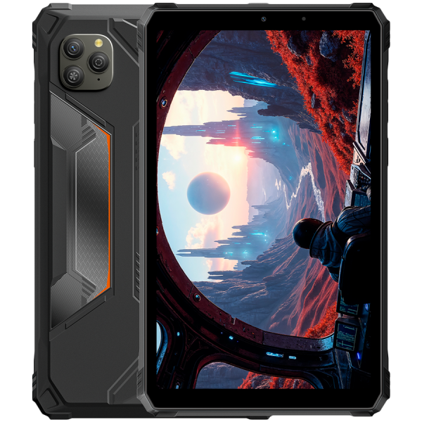 Blackview Active 5 Rugged Tab LTE 6GB/128GB 8.68-inch WVGA 1340x800 90Hz Corning Glass 5 T615 Octa-core 1.8GHz 13MP Front/16MP Rear Cam Battery 6600mAh 18W fast charging USB Type-C Android 15 NFC PC mode IP68/IP69K MIL-STD-810H Black