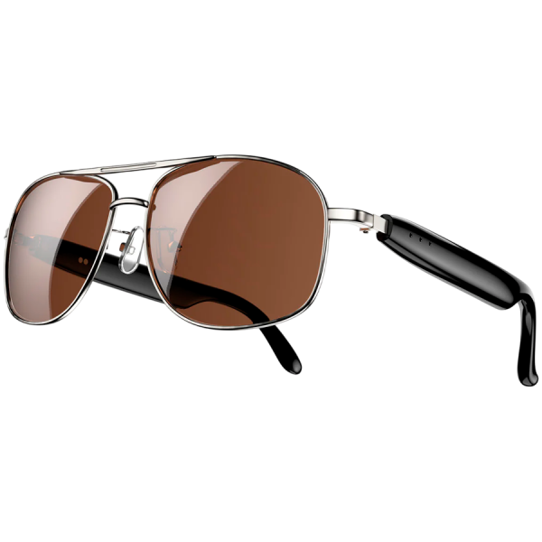 Smart Glasses Blackview D1 Pro Black lenses Chips AB5756C 113Kb+1MB 105+105mAh BT 6.0 Lesten to music IP54 Voice assistant control Smart Eyewear 145x44x140mm Silver