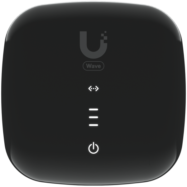Ubiquiti Wave-Fiber-ONU-5 A GPON optical network unit with a 2.5 GbE port that delivers 1.2 Gbps uplink / 2.5 Gbps downlink speeds at distances up to 20 km