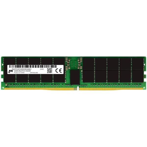 MICRON DDR5 RDIMM 32GB 2Rx8 6400 CL52 (16Gbit) (Single Pack)