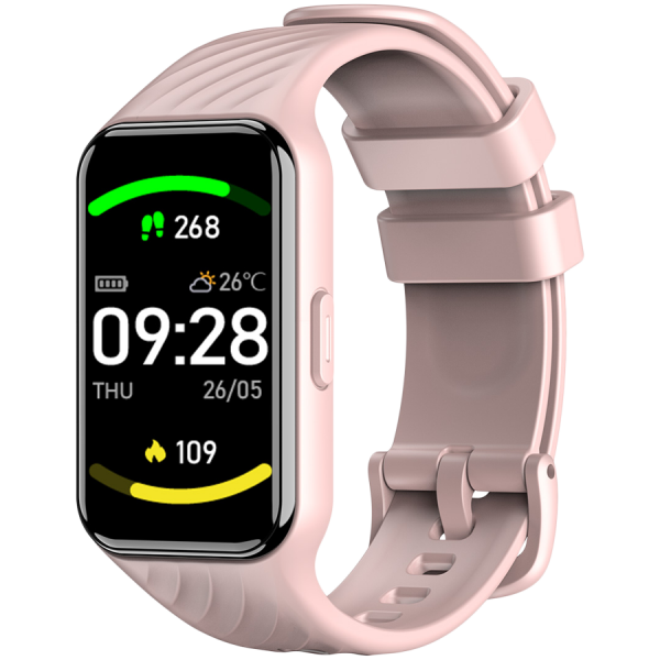 Blackview R10 1.47 inch TFT HD LCD 172x320 RAM 578KB+ROM 640KB 300mAh 100 sports modes,  24-hour heart rate detection Pink