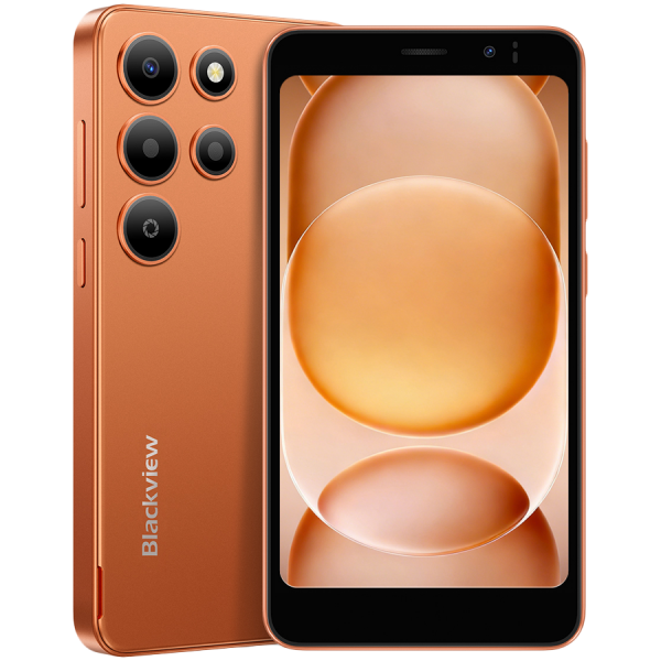 BLACKVIEW WAVE 2C LTE 5-inch WVGA 854*480 60Hz 3+32GB Unisoc SC9863A1 Octa Core 1.6GHz CAM 5MP 2MP 3000mAh GPS No Charger Android 16 GO Blaze Orange