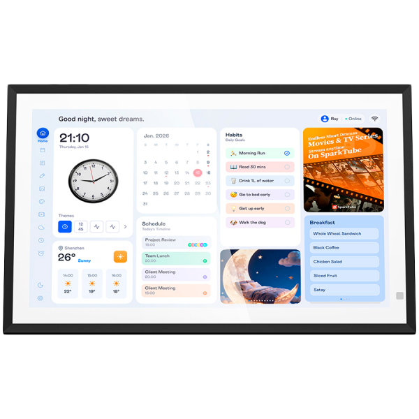 Blackview Digital Calendar NEST 15 WiFi 6 15.6 inch FHD IPS 1920x1080 A333 Quad-core 1.75GHz 3GB+32GB 395.2x244.7x23.4mm Android 13 Black