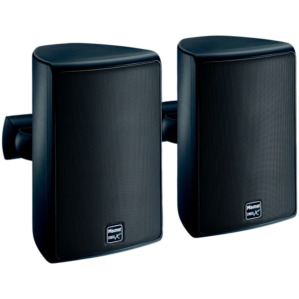Magnat Symbol X 130 INDOOR/OUTDOOR SPEAKER WITH 5.25" WOOFER, SURFACE MOUNT, Black, Pair