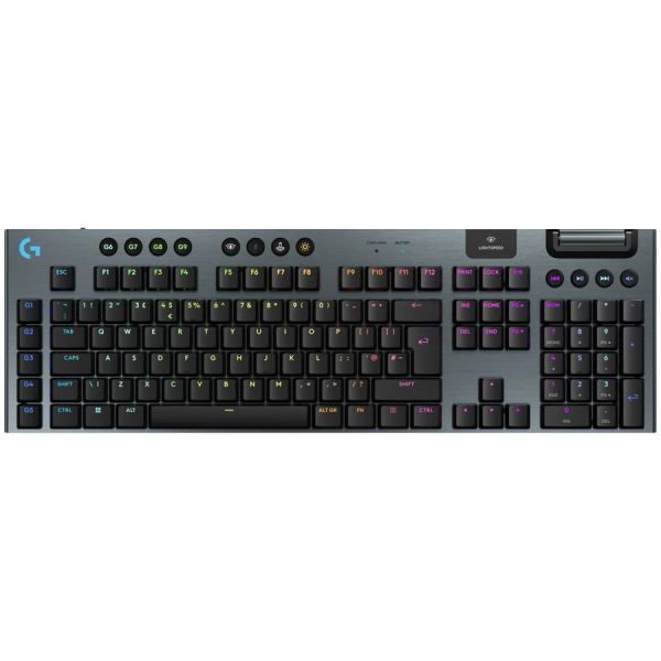 LOGITECH G915 X LIGHTSPEED Wireless Gaming Keyboard - BLACK - US INT'L - 2.4GHZ/BT  - EMEA28i-935 - TACTILE