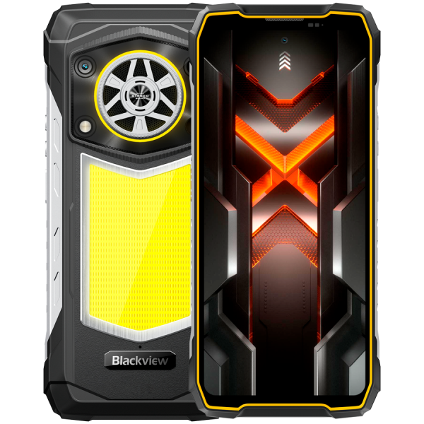 Blackview ROCK5 LTE 6.78-inch FHD+ 2460x1080 120Hz,6+256GB,MT G100  Octa-Core 2.2GHz,50MP Front 108MP+20MP Rear,350 Lumen Camping Light,Fingerprint,NFC,Night vision camera+IR fill light,20000mAh,Android 16,Orange