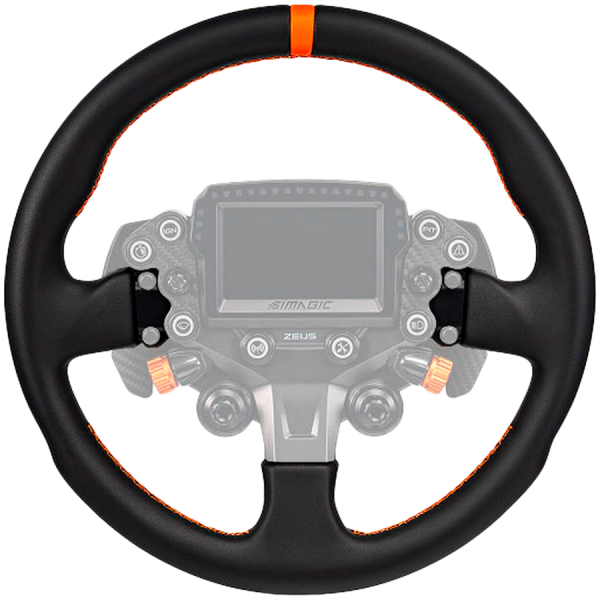 SIMAGIC ZS-330RR (Leather), 330 mm Round, authentic rally feel, heavy-duty use