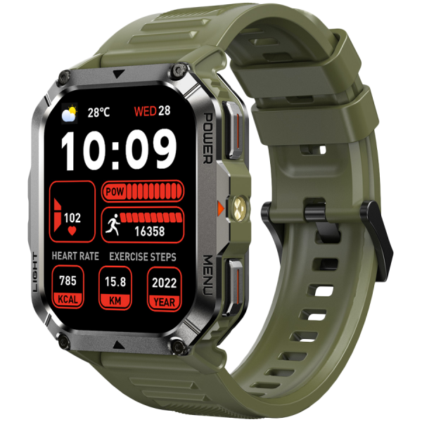 Blackview W70Pro 2.01 inch TFT HD 320x280,RAM 481KB+ROM 4MB,900mAh,Flashlight, Call and SMS notification, Compass,Green