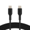 BELKIN USB-C to USB-C Cable Braided, 1M, Black