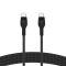 BELKIN  USB-C to USB-C 2.0 Braided silicone, 1M, White