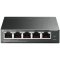 TP-Link TL-SF1005LP 5-Port 10/100Mbps Desktop Switch with 4-Port PoE+, 41 W tota...