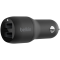 BELKIN Dual USB-A Car Charger, 12W X2, BLK
