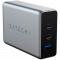 SATECHI 100W USB-C PD Compact Charger- EU ( x2 Type-C / x1 Type-A) (space gray)