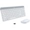 LOGITECH Slim Wireless Keyboard and Mouse Combo MK470-OFFWHITE- Croatian