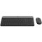 LOGITECH Slim Wireless Keyboard and Mouse Combo MK470 - GRAPHITE - Croatian layo...