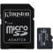 Kingston 8GB microSDHC Industrial C10 A1 pSLC Card + SD Adapter