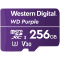 MicroSDXC Card WD Purple SC QD101 Ultra Endurance 256GB, SDA 6.0, Speed Class 10...
