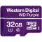MicroSDHC Card WD Purple SC QD101 Ultra Endurance 32GB, SDA 6.0, Speed Class 10,...