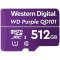 MicroSDXC Card WD Purple SC QD101 Ultra Endurance 512GB, SDA 6.0, Speed Class 10...