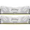 Kingston 32GB 6400MT/s DDR5 CL32 DIMM (Kit of 2) FURY Renegade White XMP