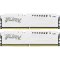 Kingston 64GB 6000MT/s DDR5 CL36 DIMM (Kit of 2) FURY Beast White RGB EXPO