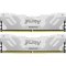 Kingston 32GB 6400MT/s DDR5 CL32 DIMM (Kit of 2) FURY Renegade RGB White XMP