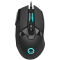 LORGAR Stricter 579, gaming mouse, 9 programmable buttons, Pixart PMW3336 sensor, DPI up to 12 000, 50 million clicks buttons lifespan, 2 switches, built-in display, 1.8m USB soft silicone cable, Matt UV coating with glossy parts and RGB lights with 4 LED