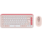 LOGITECH POP ICON COMBO - ROSE - BT - Croatian layout