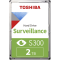 HDD Video Surveillance TOSHIBA S300 2TB SMR, 3.5'', 128MB, 5400RPM, SATA, TBW: 1...