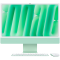 24-inch iMac with Retina 4.5K display: Apple M4 chip with 8core CPU and 8core GPU, 16GB, 256GB SSD - Green,Model A3247