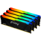 Kingston 32GB 3200MT/s DDR4 CL16 DIMM (Kit of 4) FURY Beast RGB