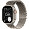 Apple Watch Ultra 3 GPS + Cellular 49mm Natural Titanium Case with Natural Titanium Milanese Loop - Large,Model A3281
