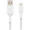 BELKIN Lightning to USB-A Cable Braided, 2M, White