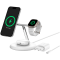 BELKIN PRO 3in1 Qi2 15w Magnetic Adjustable Charging Stand, White