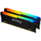 Kingston 64GB 3200MT/s DDR4 CL16 DIMM (Kit of 4) FURY Beast RGB