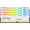 Kingston DRAM 64GB 6000MT/s DDR5 CL40 DIMM (Kit of 4) FURY Beast White RGB XMP