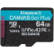 Kingston 64GB microSDXC Canvas Go Plus Gen4 200MB/s A2 U3 V30 Card