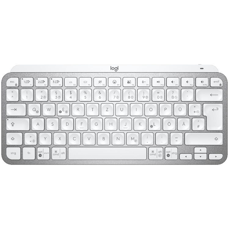 LOGITECH MX Keys Mini Minimalist Wireless Illuminated Keyboard - PALE GREY - Croatian layout