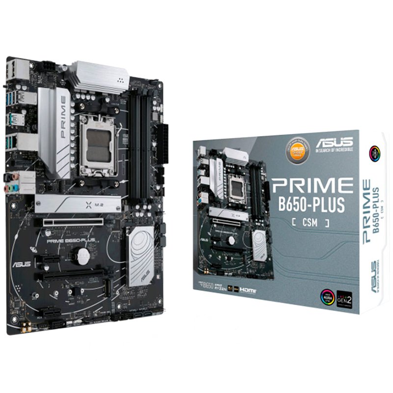 ASUS PRIME B650-PLUS-CSM AM5 ATX osnovna plošča - AMD B650, 4xDDR5, 2xM.2, 4xSATA, 2.5Gb LAN, 1xDP, 1xHDMI, Aura Sync