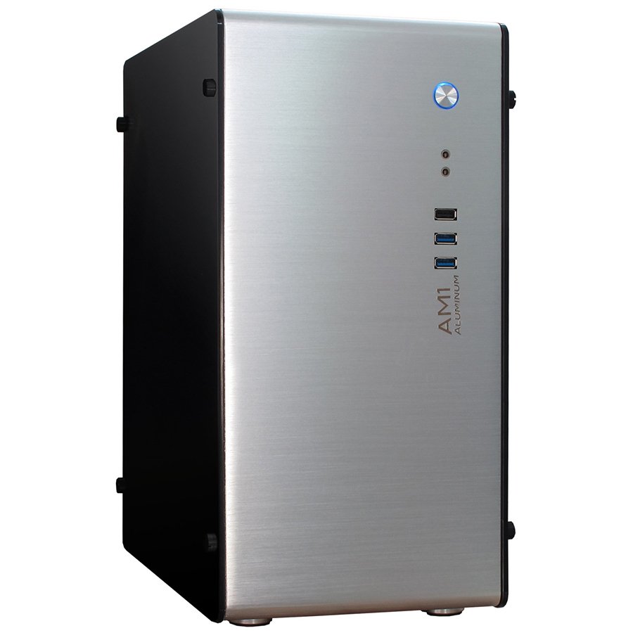 Chassis INTER-TECH AM-1 (µATX, ITX, 2xUSB3.0, USB2.0, HD-Audio, no PSU, Aluminium)
