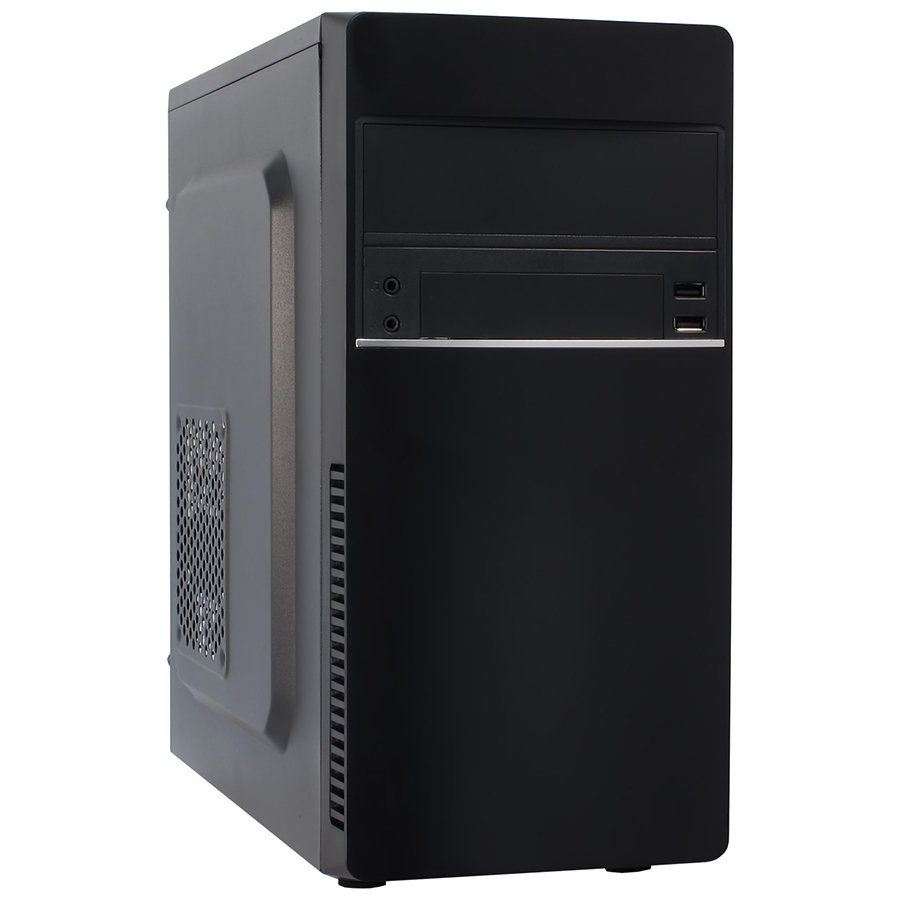 Chassis INTER-TECH MA-03 (µATX, USB3.0, USB2.0, HD-Audio, 500W PLUS, Black)