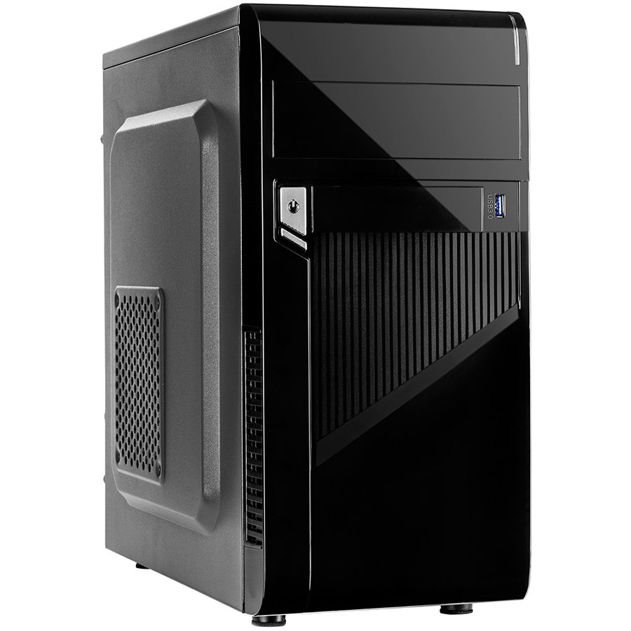 Chassis INTER-TECH MA-09 (µATX, USB3.0, USB2.0, HD-Audio, 500W PLUS, Black)