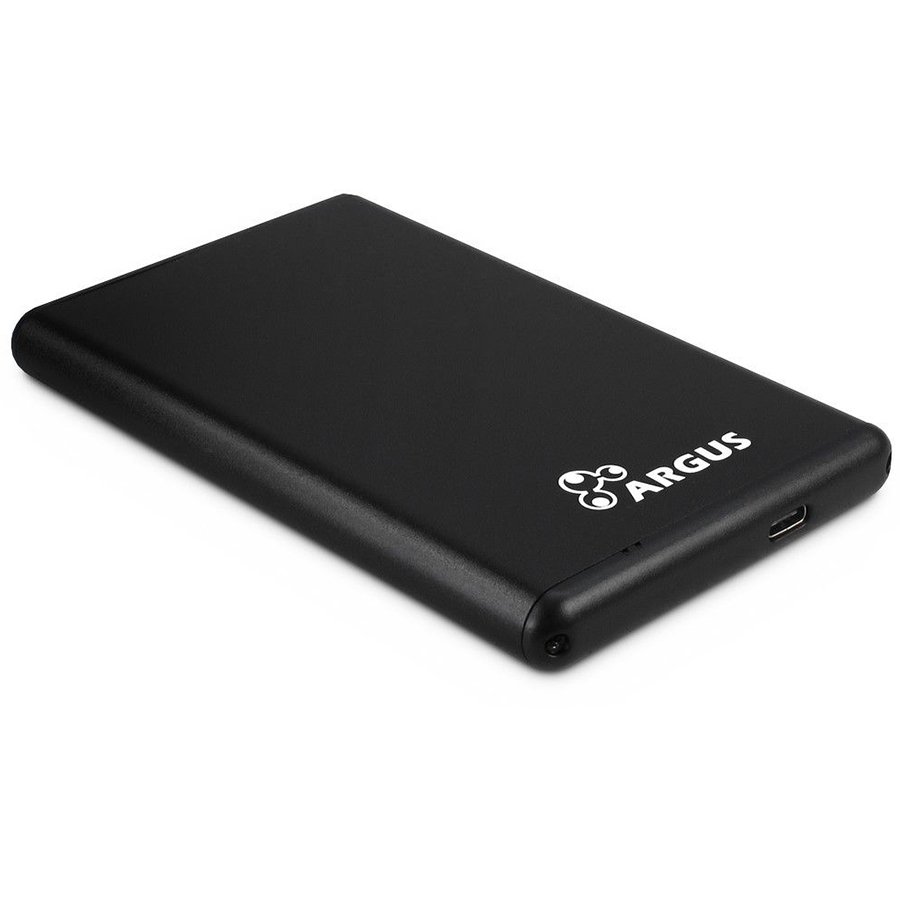 Drive Cabinet INTER-TECH GD-25613-S3 (2.5" HDD/SSD, SATA III, USB Type C), Aluminium Black