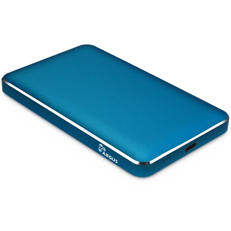 Drive Cabinet INTER-TECH GD-25609 (2.5" HDD/SSD, SATA III, USB Type C), Aluminium Blue