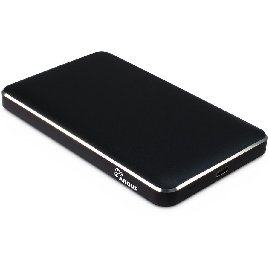 Drive Cabinet INTER-TECH GD-25609 (2.5" HDD/SSD, SATA III, USB Type C), Aluminium Black