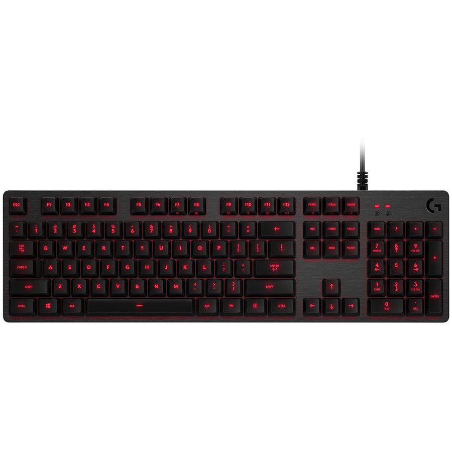 LOGITECH G413 Corded Mechanical Gaming Keyboard - CARBON - US INT'L - USB